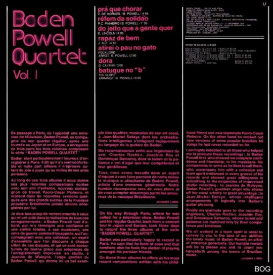 1971 - Baden Powell Quartet Vol.1