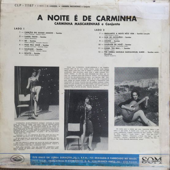 1961 - Carminha Mascarenhas - A Noite É De Carminha
