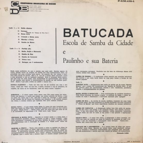 1961 - Paulinho e sua Bateria - Batucada