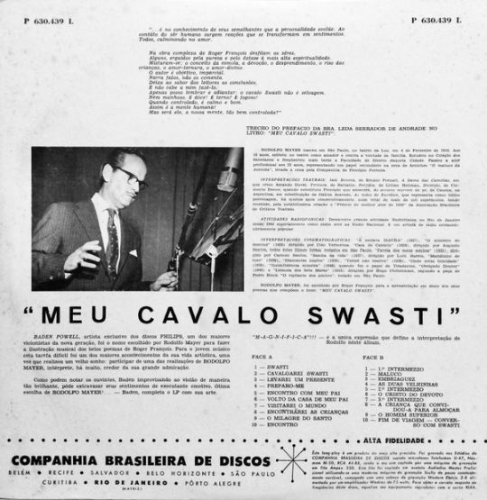 1960 - Roger Francois - Meu Cavalo Swasti
