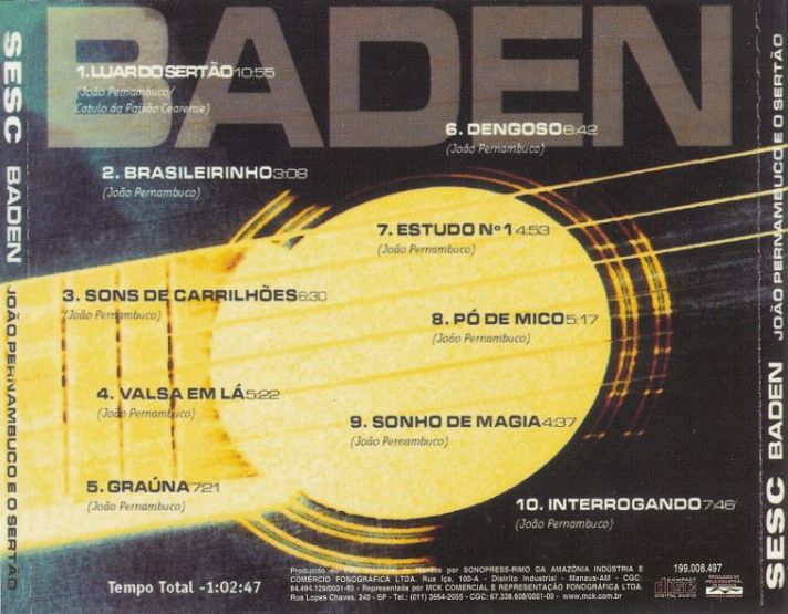 2000 - Baden – João Pernambuco E O Sertão