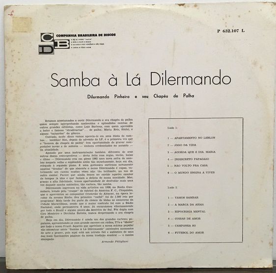 Dilermando Pinheiro - Samba À La Dilermando (LP, 1962)