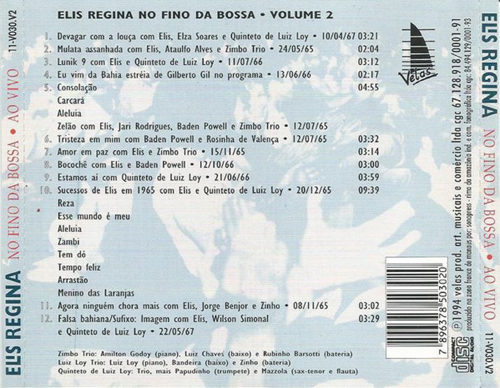 1994 - Elis Regina no Fino da Bossa - ao Vivo - Vol.2