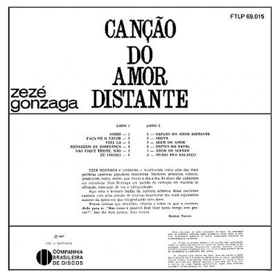 1968 - Zezé Gonzaga – Canção Do Amor Distante