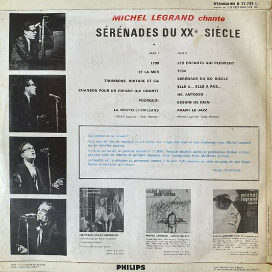 1964 -  Michel Legrand - Serenades Du XXe Siecle