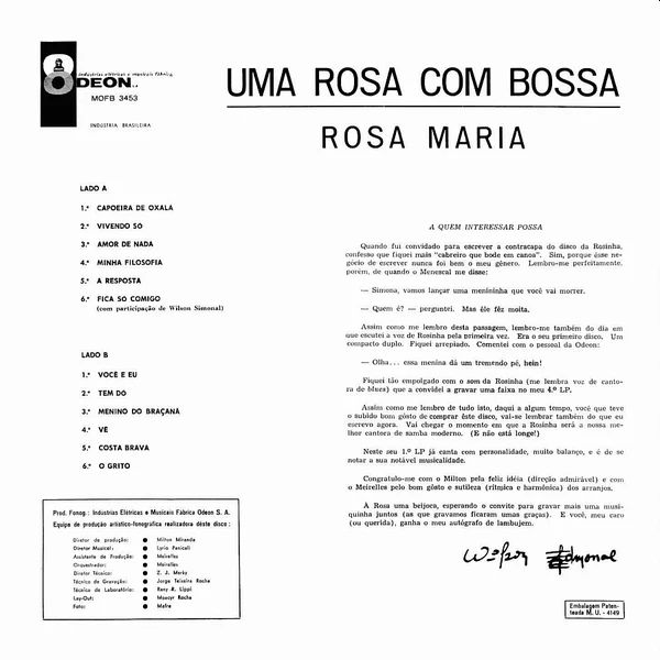 1966 - Rosa Maria – Uma Rosa Com Bossa